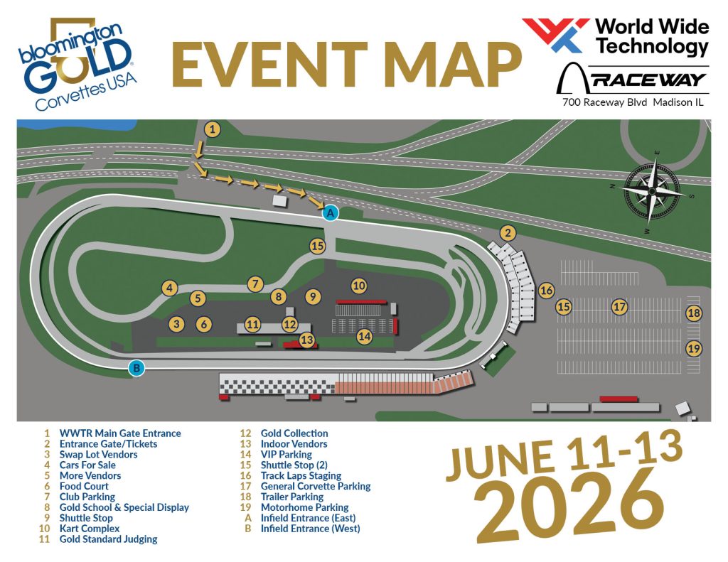 Corvette Show 2026 Event Map